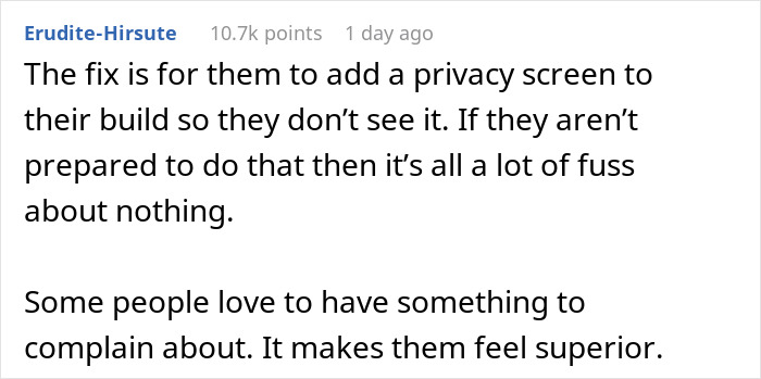 Entitled Family Builds Massive House, Are Now Upset About “Accidentally” Peeping On Neighbors Entitled Family Builds Massive House, Are Now Upset About “Accidentally” Peeping On Neighbors