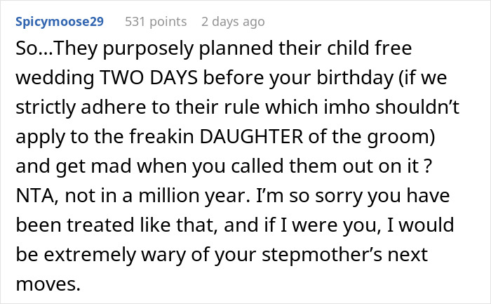 Teen Called A “Selfish Brat” For Exposing Why Dad And Stepmom Excluded Her From Wedding Teen Called A “Selfish Brat” For Exposing Why Dad And Stepmom Excluded Her From Wedding