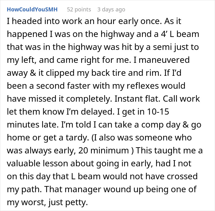 Dream Employee Turns Sour After New Manager Puts In Strict Lateness Rules, Makes Them Regret It Dream Employee Turns Sour After New Manager Puts In Strict Lateness Rules, Makes Them Regret It