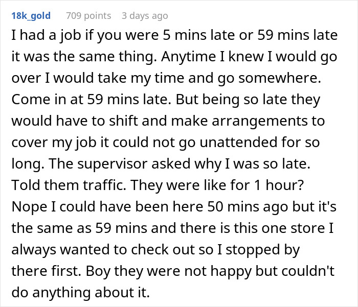 Dream Employee Turns Sour After New Manager Puts In Strict Lateness Rules, Makes Them Regret It