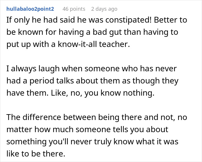 GF Finds A Perfect Way To Embarrass P.E. Teacher For Berating Her BF For His Period GF Finds A Perfect Way To Embarrass P.E. Teacher For Berating Her BF For His Period