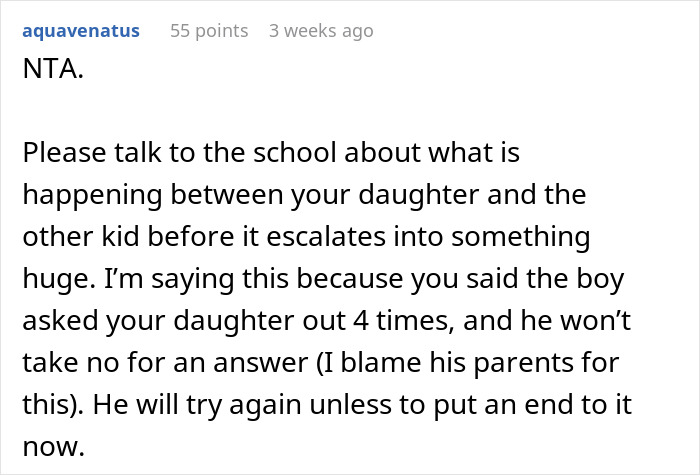 Woman Asks If She’s A Jerk For Not Punishing Her Daughter Because Of How She Rejected Another Kid Woman Asks If She’s A Jerk For Not Punishing Her Daughter Because Of How She Rejected Another Kid