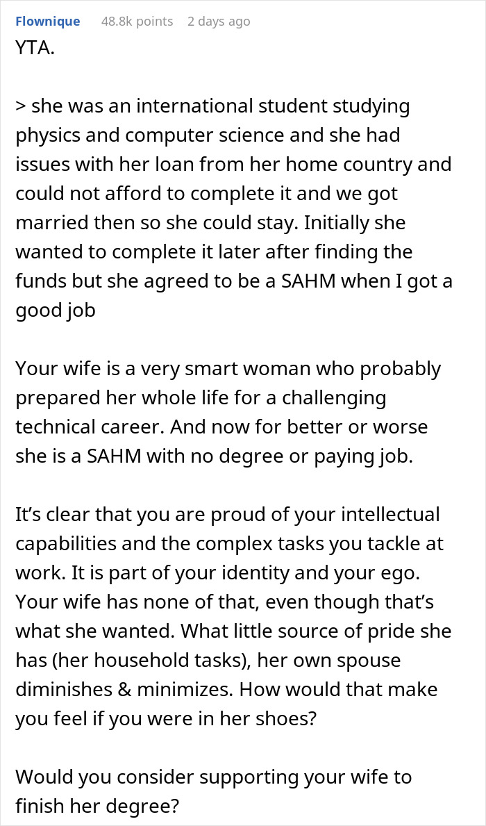 “You Need To Go Back To Husband School”: Guy Claps Back At Stay-At-Home Wife, She’s Now Angry “You Need To Go Back To Husband School”: Guy Claps Back At Stay-At-Home Wife, She’s Now Angry