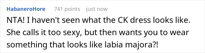 Bride Considers Her MIL's Dress For Upcoming Wedding 'Overly Sexy', Folks Online Don't Find It So Bride Considers Her MIL's Dress For Upcoming Wedding 'Overly Sexy', Folks Online Don't Find It So