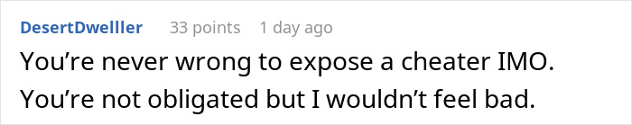 Guy Tells Wife About Her Husband’s Affair Because It Was Interrupting His Sleep Guy Tells Wife About Her Husband’s Affair Because It Was Interrupting His Sleep