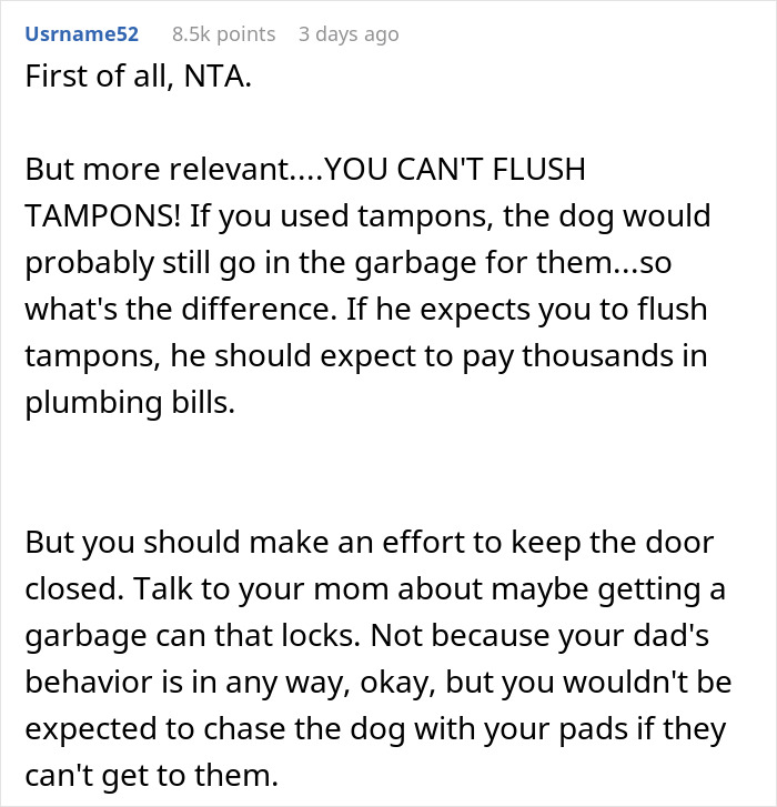 Teen Snaps At Dad After He Mansplained How She Should Handle Her Period Teen Snaps At Dad After He Mansplained How She Should Handle Her Period