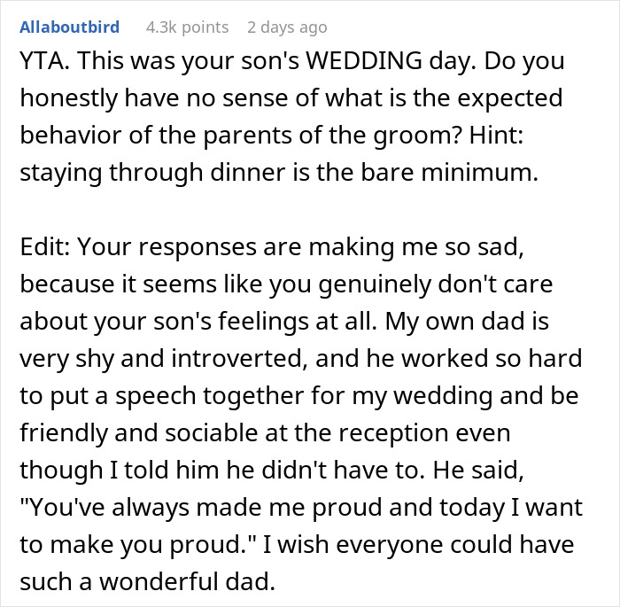 “His Wife Had A Temper He Should Know About”: Parents Berated For Leaving Son’s Wedding Early “His Wife Had A Temper He Should Know About”: Parents Berated For Leaving Son’s Wedding Early