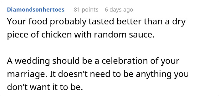 Man Blasts Coworker’s Choice Of Wedding Food, Calls It “White Trash”
