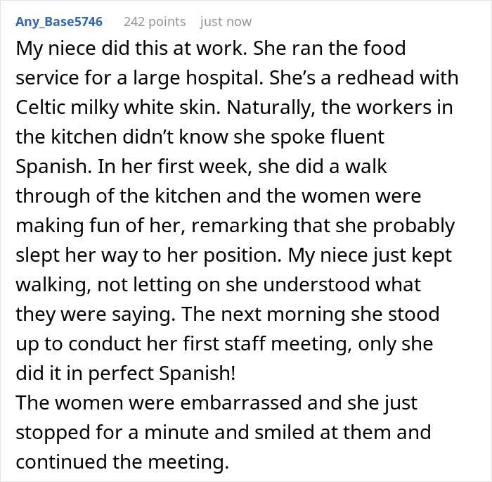 Woman Cleverly Confronts Her Trash-Talking Roommate Who Assumed She Doesn't Speak Spanish Woman Cleverly Confronts Her Trash-Talking Roommate Who Assumed She Doesn't Speak Spanish