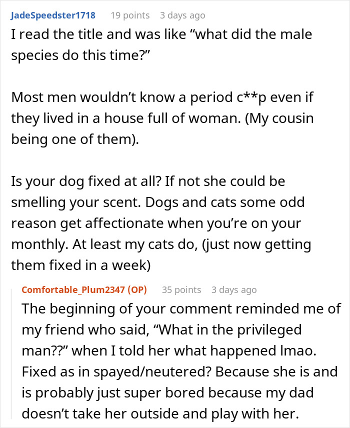 Teen Snaps At Dad After He Mansplained How She Should Handle Her Period Teen Snaps At Dad After He Mansplained How She Should Handle Her Period