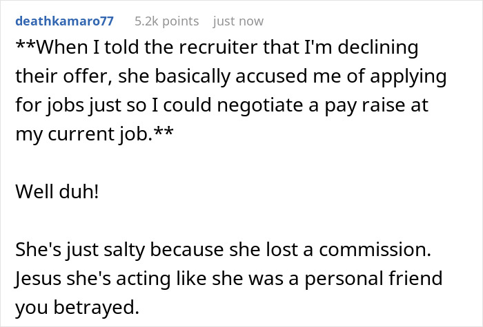 Guy Is Stunned After Being Accused Of Unethical Pay Raise Negotiation For Choosing Counteroffer Guy Is Stunned After Being Accused Of Unethical Pay Raise Negotiation For Choosing Counteroffer
