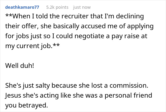 Guy Is Stunned After Being Accused Of Unethical Pay Raise Negotiation For Choosing Counteroffer