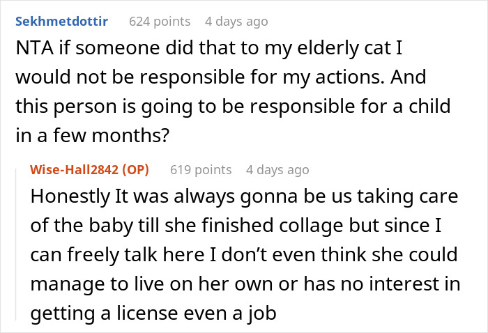 Woman Chooses Her Elderly Cat Over Fiancé And His Pregnant Daughter, Gets Full Support Online Woman Chooses Her Elderly Cat Over Fiancé And His Pregnant Daughter, Gets Full Support Online