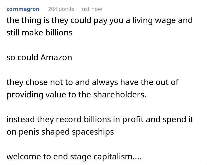 Company Boasts About $5 Billion Profit, Gives Worker 18-Cent Raise Company Boasts About $5 Billion Profit, Gives Worker 18-Cent Raise