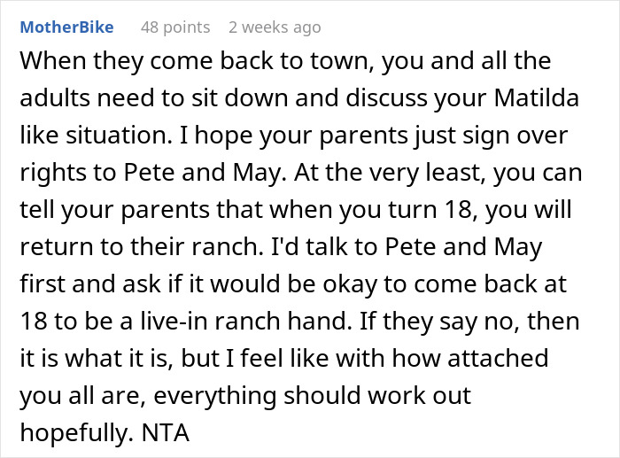 Comment discussing a 17YO’s life shaken up after parents return from a 7-year world trip and seek to reconnect. Comment discussing a 17YO’s life shaken up after parents return from a 7-year world trip and seek to reconnect.