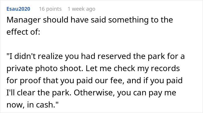 “Entitled Parent Wants To Clear A Kids’ Park To Do A Photoshoot” “Entitled Parent Wants To Clear A Kids’ Park To Do A Photoshoot”