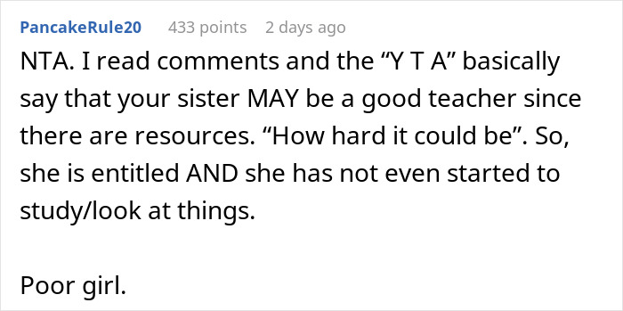Person Makes Their Sister Cry By Quizzing Her After She Claimed She Would Homeschool Her Kid Person Makes Their Sister Cry By Quizzing Her After She Claimed She Would Homeschool Her Kid