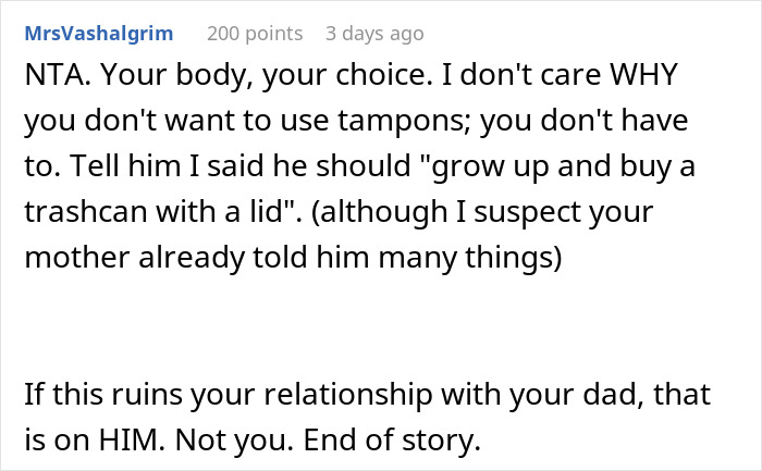 Teen Snaps At Dad After He Mansplained How She Should Handle Her Period Teen Snaps At Dad After He Mansplained How She Should Handle Her Period