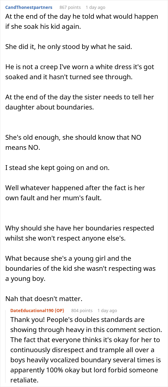 Man Sprays His Bratty Niece With A Hose After She Wouldn’t Stop Throwing Water Balloons At His Kid Man Sprays His Bratty Niece With A Hose After She Wouldn’t Stop Throwing Water Balloons At His Kid