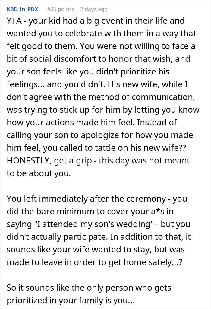 “His Wife Had A Temper He Should Know About”: Parents Berated For Leaving Son’s Wedding Early “His Wife Had A Temper He Should Know About”: Parents Berated For Leaving Son’s Wedding Early