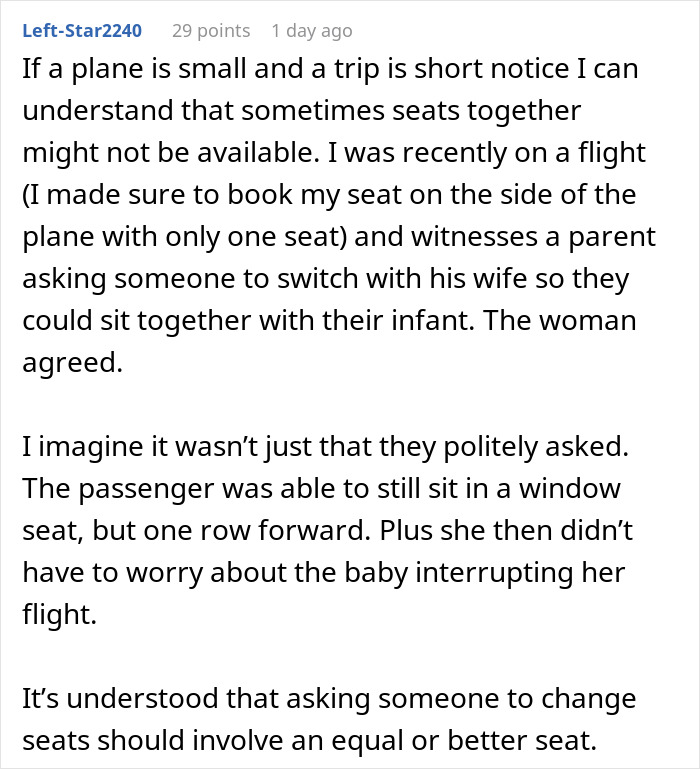 Entitled Mom Is Put In Her Place After Demanding A Window Seat For Her Son Entitled Mom Is Put In Her Place After Demanding A Window Seat For Her Son