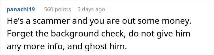 Woman Consults Online Community On Whether She Should Do A Background Check On Her Boyfriend Woman Consults Online Community On Whether She Should Do A Background Check On Her Boyfriend