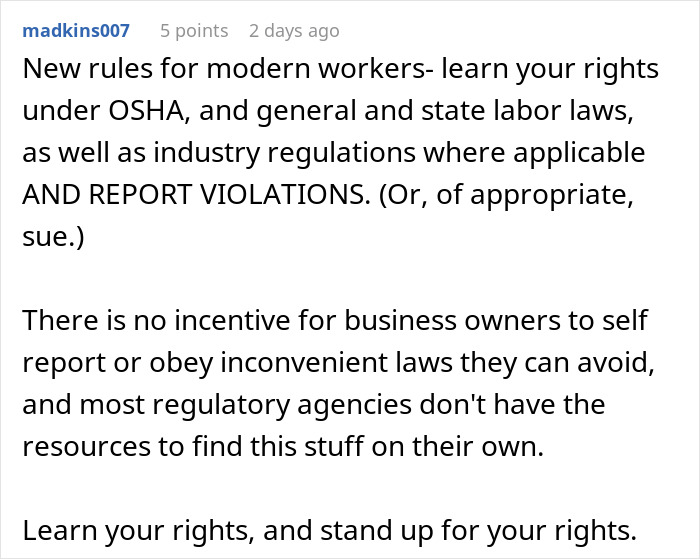Person Quits On The Spot After Boss Changes Their Mind About Their Weekend Off Person Quits On The Spot After Boss Changes Their Mind About Their Weekend Off