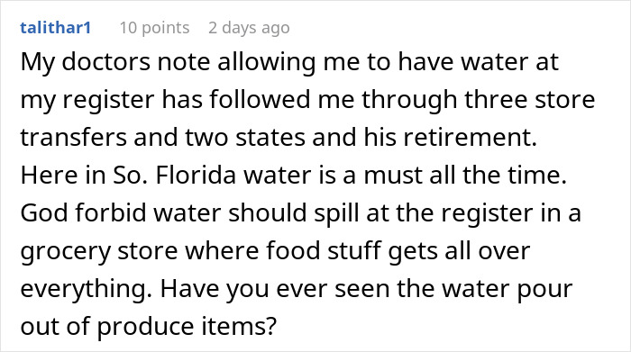 Boss Demands A Doctor&rsquo;s Note To Allow This Cashier To Drink At The Register, Doc Doesn&rsquo;t Hold Back