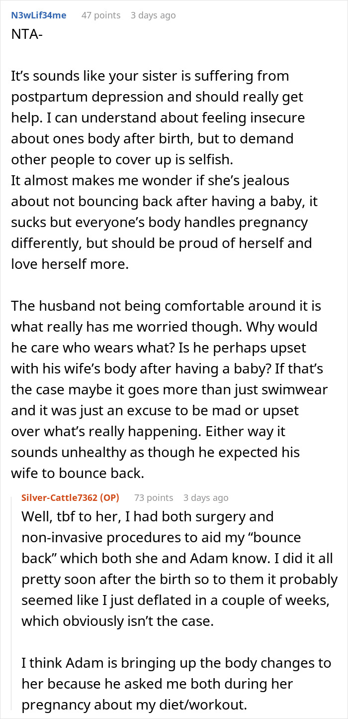 Woman Demands Sister Cover Up Her Bikini, Throws A Fit When She Refuses Woman Demands Sister Cover Up Her Bikini, Throws A Fit When She Refuses