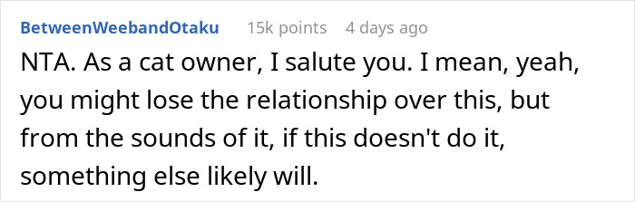 Woman Chooses Her Elderly Cat Over Fiancé And His Pregnant Daughter, Gets Full Support Online Woman Chooses Her Elderly Cat Over Fiancé And His Pregnant Daughter, Gets Full Support Online