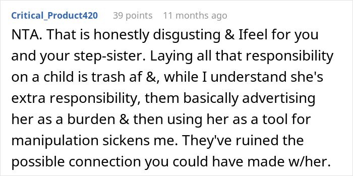 “What I Wanted Wasn’t Important”: Teen Resents Babysitting Her Special Needs Stepsister, Loses It