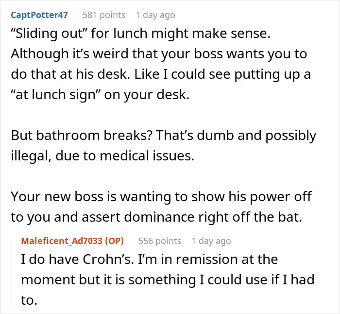 New Boss Risks Losing A High-Performing Employee With His Ridiculous Bathroom Rule New Boss Risks Losing A High-Performing Employee With His Ridiculous Bathroom Rule