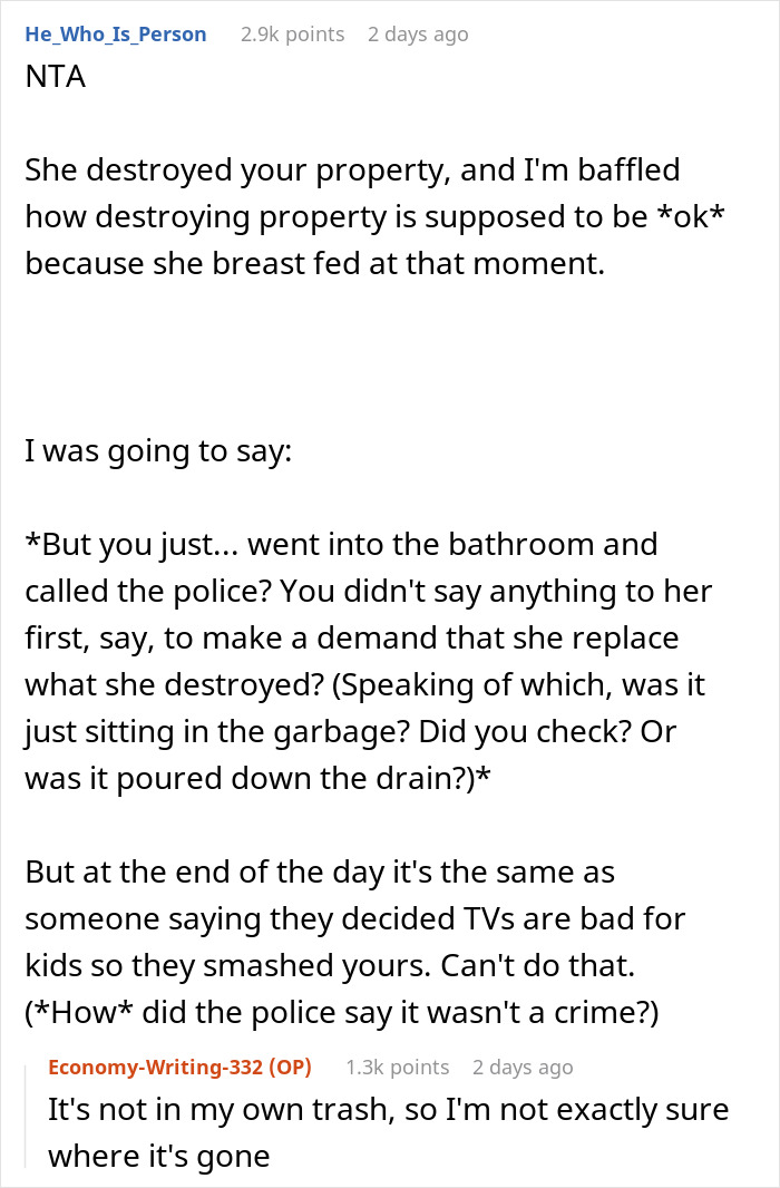 Mom Walks In On Sister Breastfeeding Her Child, Calls The Police When She Figures Out Why 