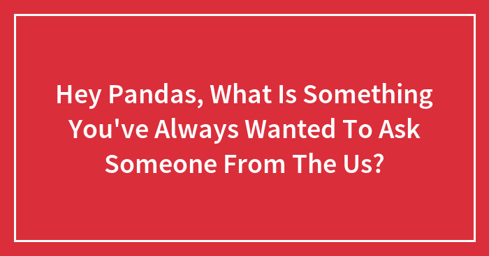 Hey Pandas, What Is Something You’ve Always Wanted To Ask Someone From The Us? (Closed)