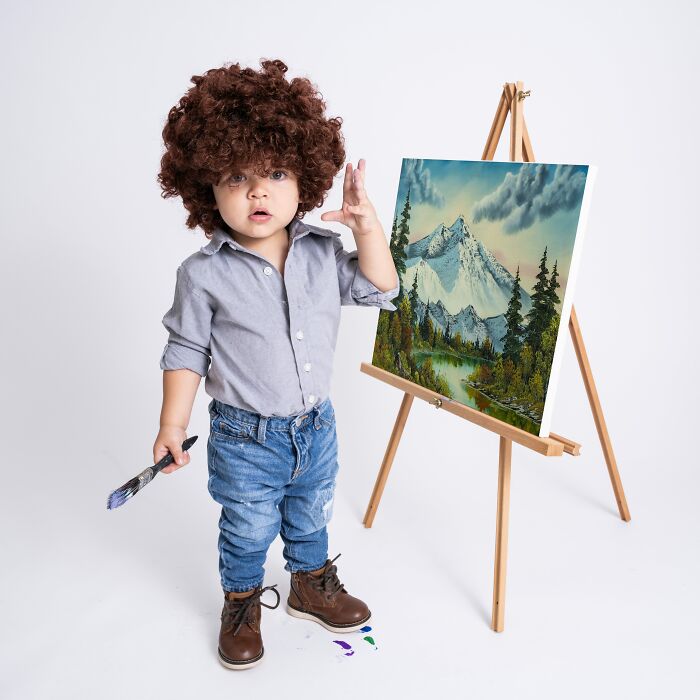 I Took Photos Of My Little Bob Ross