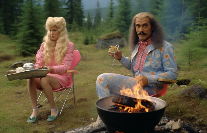 Behind-The-Scenes Of Finnish Barbie Movie From The 70s (20 Pics)