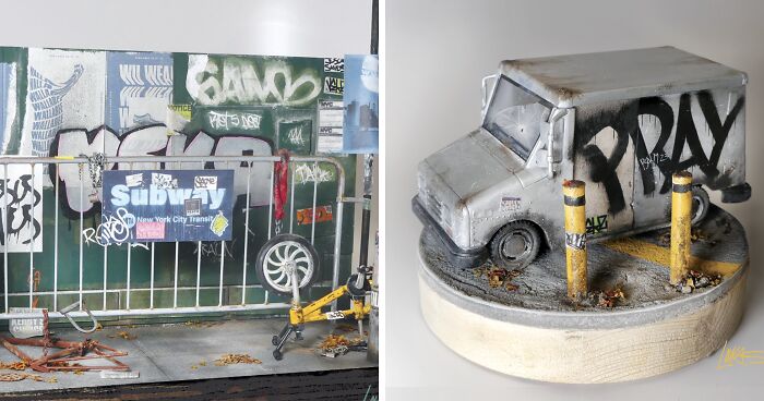My Miniature Vehicle And Street Museum Quality Sculptures (4 Pics)