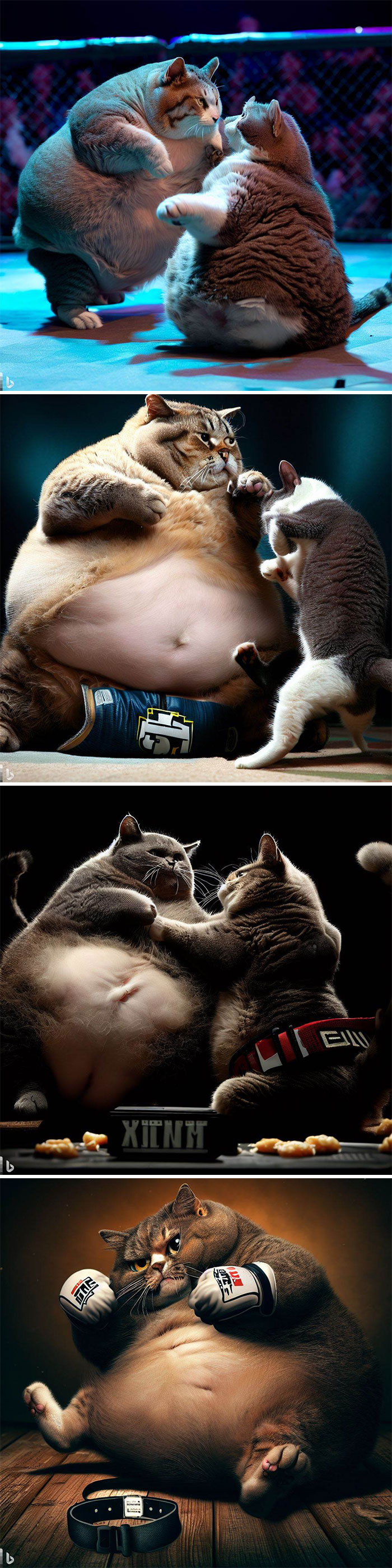 Extremely Fat Cat Ufc Fight
