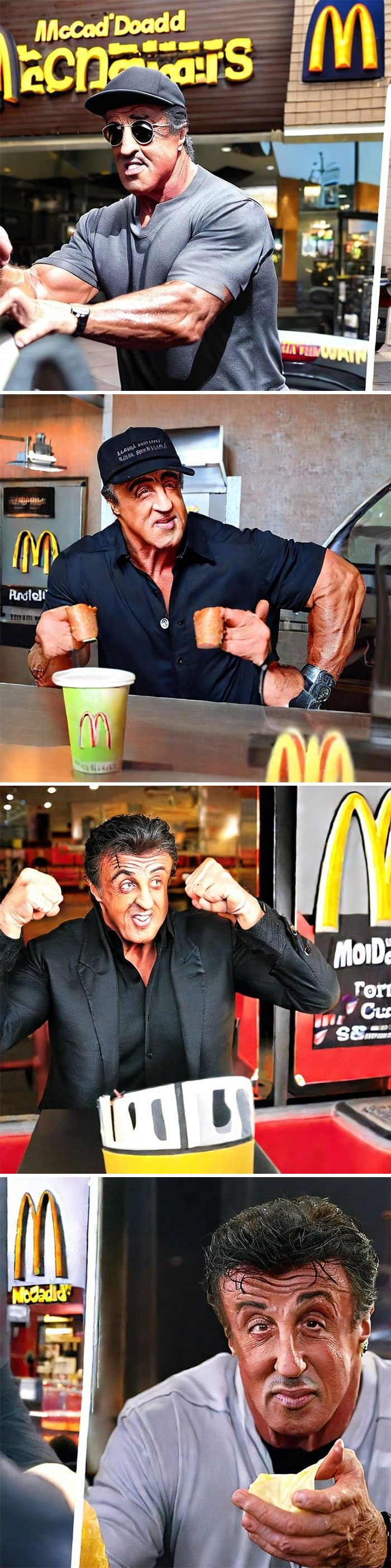 Pov: Sly Stallone Is A Part Time Manager At Your Local McDonald's