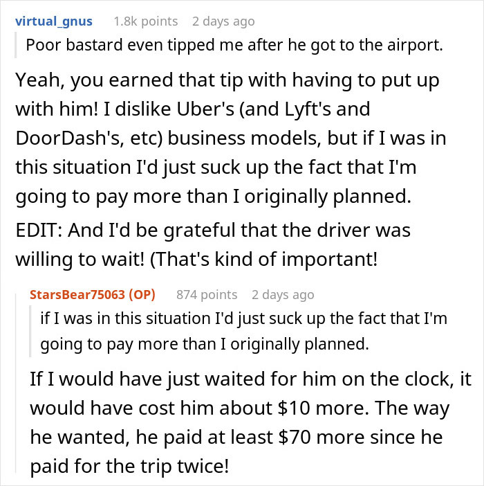 “Wonder How Long It Took For Him To Realize”: Uber Driver Outsmarts Entitled Client