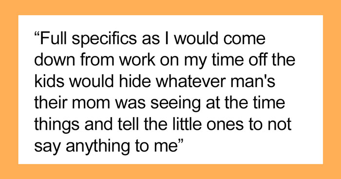 Guy Dumps 5 Kids And Their Mom To Focus On Himself After Finding Out They Were Hiding Her Affairs
