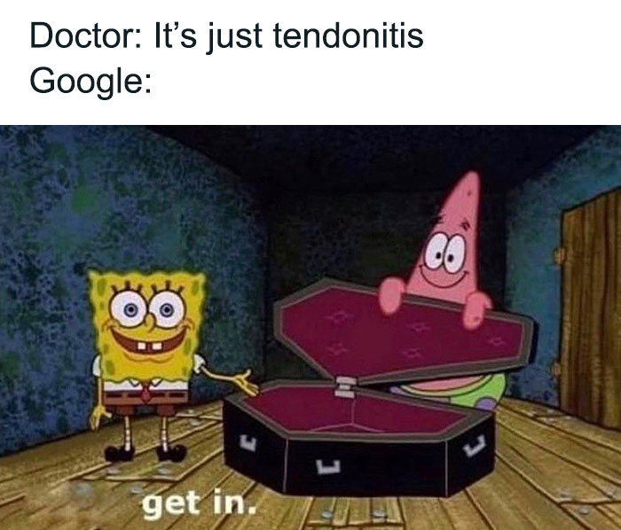 spongebob telling you to get in a coffin meme