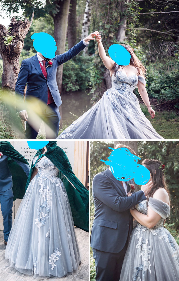 Update On The Grey/Blue Dress: Got Married