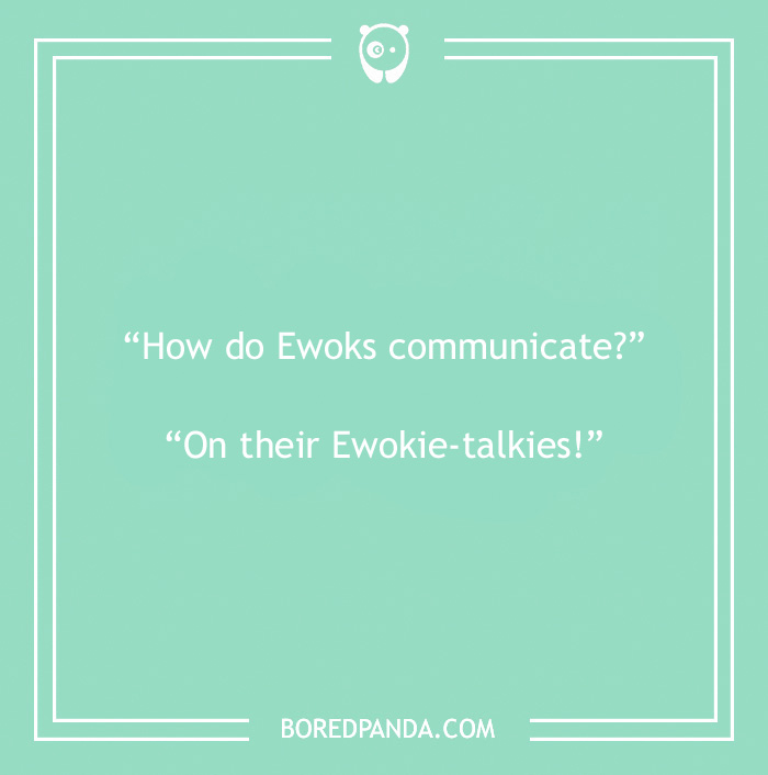 Disney joke on Ewoks' communication 