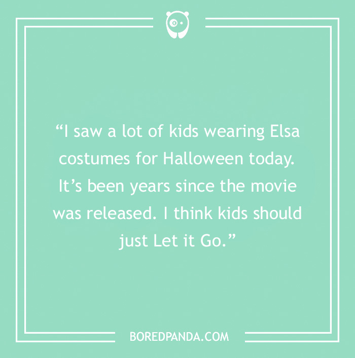 Disney joke on kids wearing Elsa costumes 