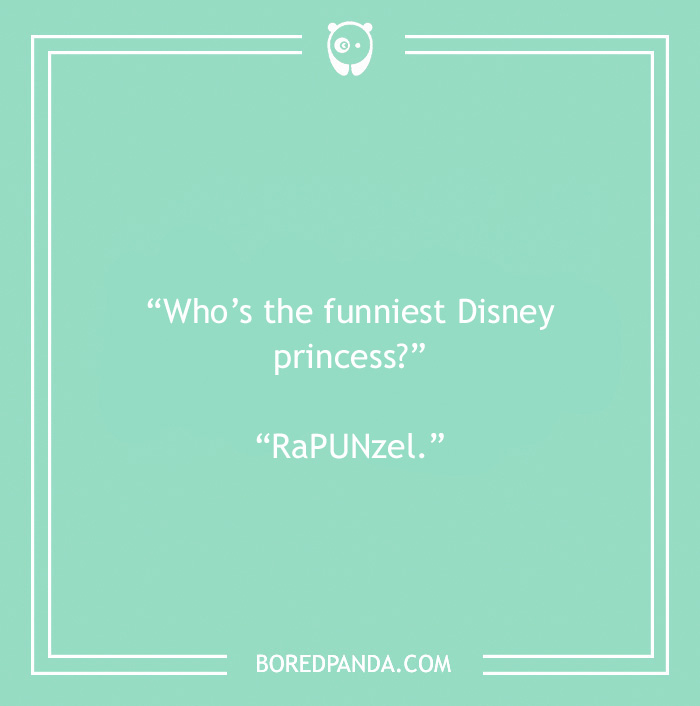 Disney joke on Rapunzel 