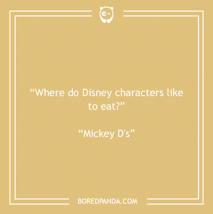 Disney joke on Disney characters eating 