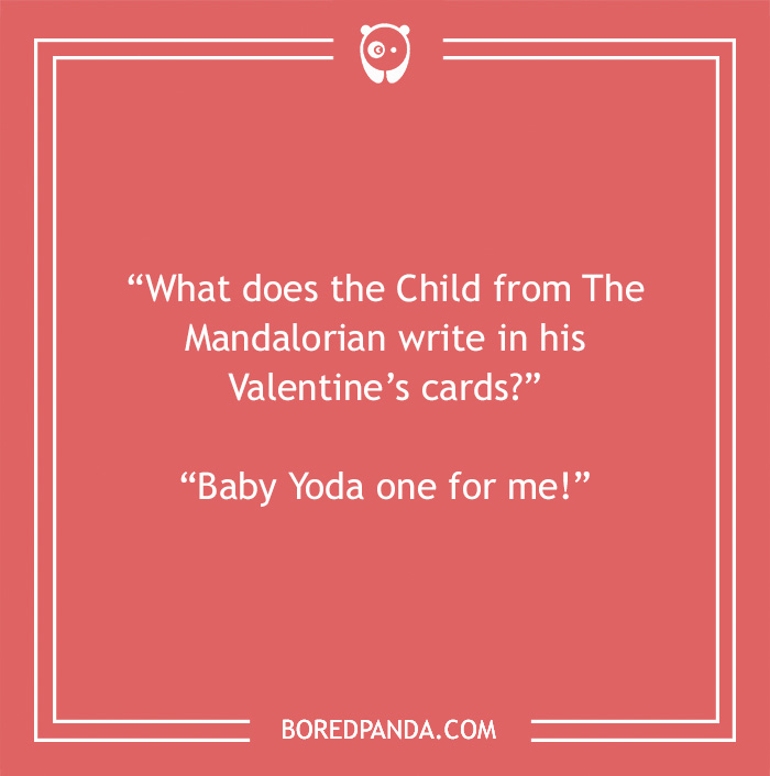 Disney joke on Mandalorian writing Valentine’s day card 