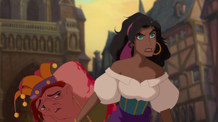 Esmeralda and Quasimodo