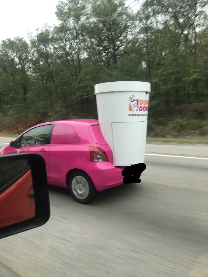 Brings New Meaning To Running' On Dunkin